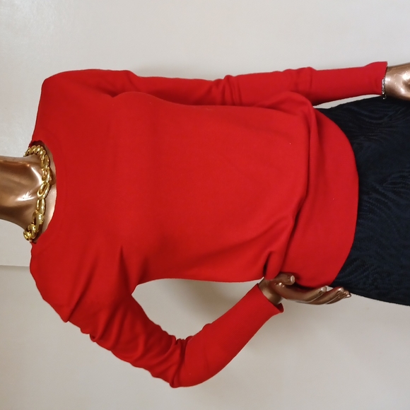 Mossimo Bright Red Knit Sweater - Picture 1 of 4